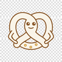 Pretzel Labs mascot — calm pose